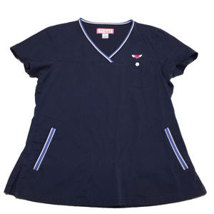 Koi by Kathy Peterson‎ Womens Scrub Top Shirt